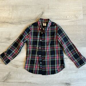 Boys J.Crew long-sleeve tartan button-down shirt size 8